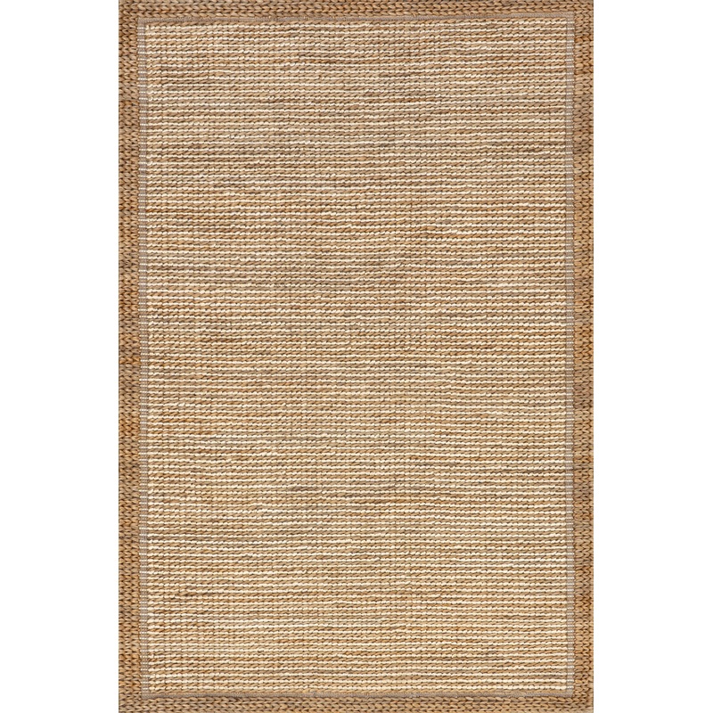 Ilse Bordered Hand Braided Jute Rug | Ivory