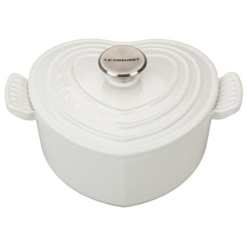 Le Creuset 2 Quart Heart Cocotte with Stainless Steel Knob
