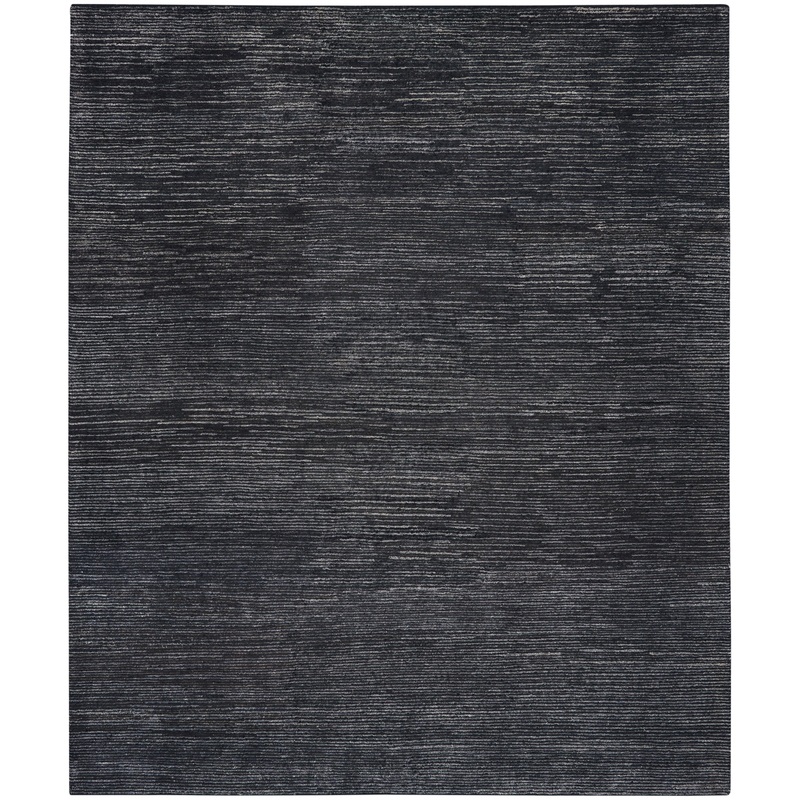 Nourison Ocean 7’9″ x 9’9″ Onyx Modern Indoor Rug
