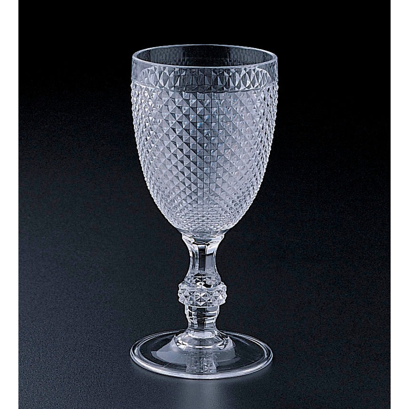 Huang Acrylics Diamond-Cut 14 Oz. Water Glass