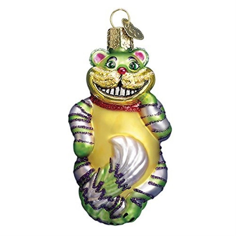 Old World Christmas Cheshire Cat Glass Blown Ornament