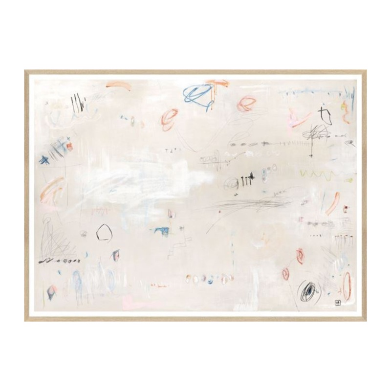 “Lively Scatters” Framed Art Print