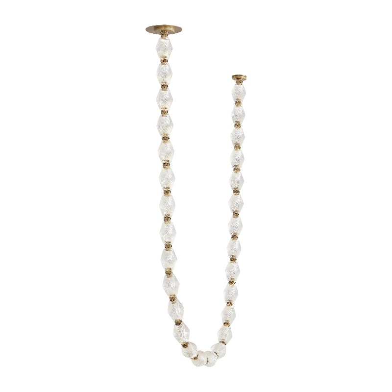 Visual Comfort 700CLR84 Collier 84 LED Chandelier with Surface Mount Driver, 2700K