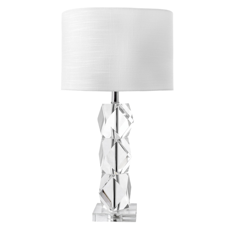 27-inch Crystal on the Rocks Table Lamp | Clear