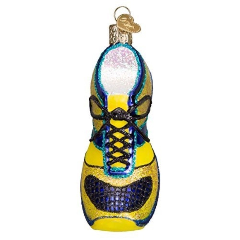 Old World Christmas Running Shoe Glass Blown Ornament