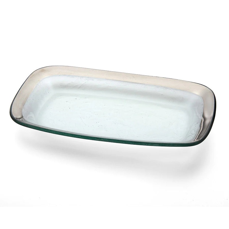 Annieglass Roman Antique Rectangle Asparagus Bowl