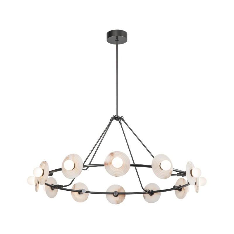 Alora CH346046 Dahlia 12-lt 47″ LED Chandelier