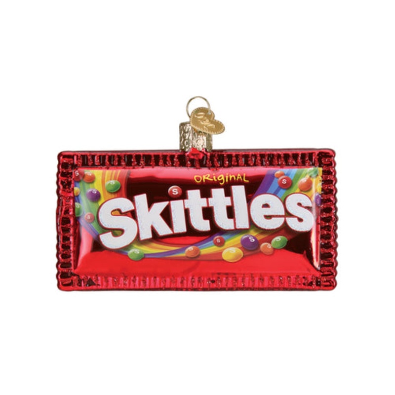 Old World Christmas Skittles Blown Glass Holiday Ornament For Tree