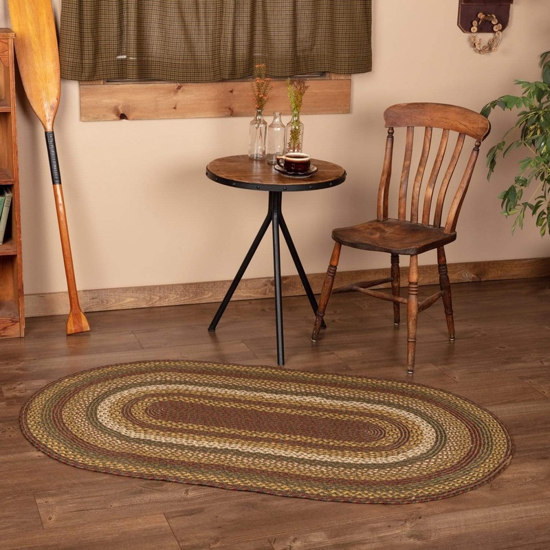 Tea Cabin Jute Rug Oval w/ Pad 36×60