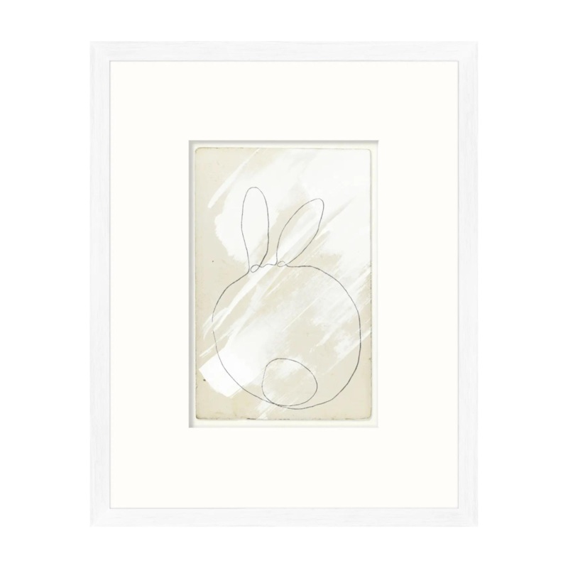 “Round Bunny Tail” Framed Art Print