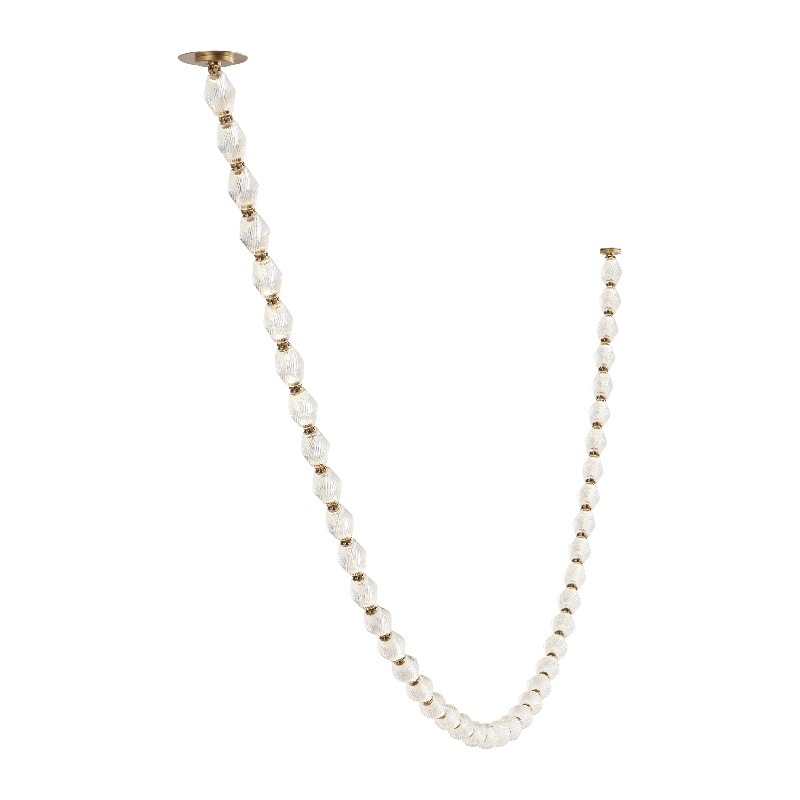 Visual Comfort 700CLR132 Collier 132 LED Chandelier with Surface Mount Driver, 2700K