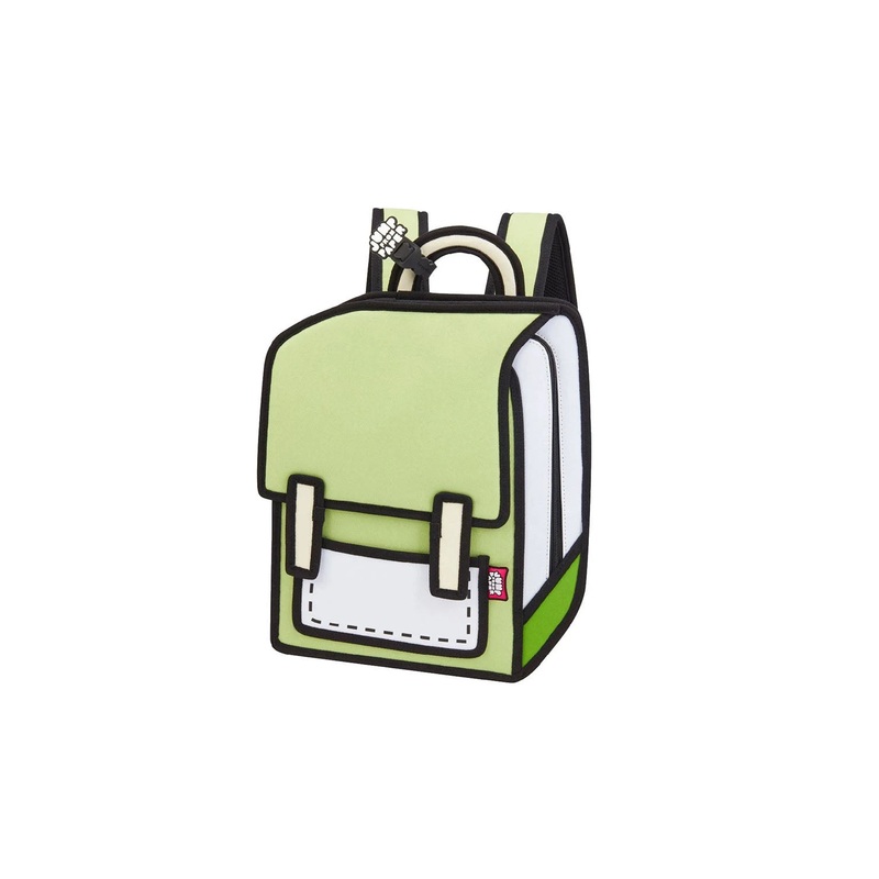 2D Backpack SPACEMAN JUNIOR INFLUENCER Greenery