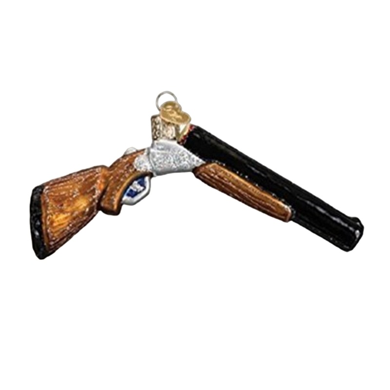 Old World Christmas Shotgun Handcrafted Hanging Tree Ornament