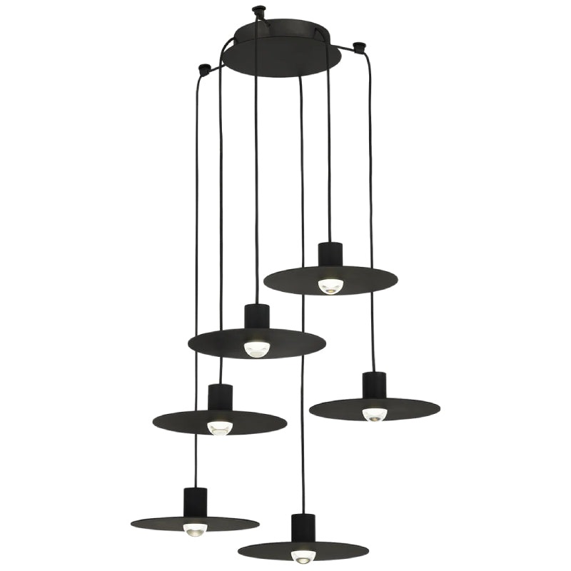 Visual Comfort 700TRSPEVS6 Eaves 6-lt 16″ LED Chandelier