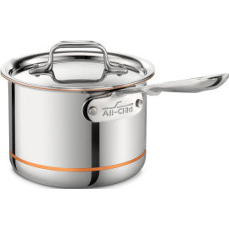 All-Clad, 6202 SS, 2 Qt. Sauce Pan w/ Lid, with Copper Center