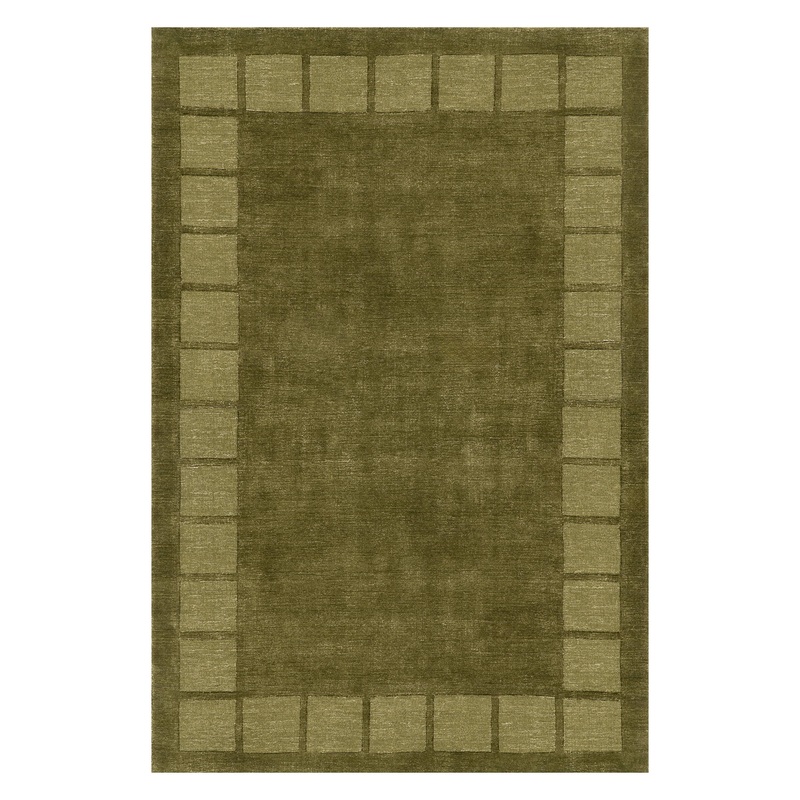 Petra High-Low Wool-Blend Rug | Verdant Green