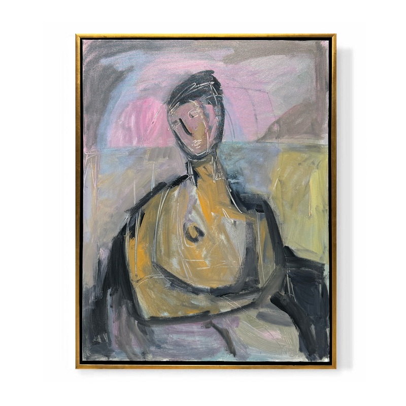 “Figure and Pink Skies II”