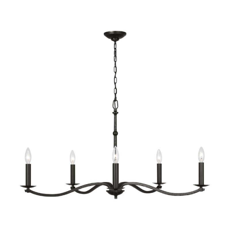 Visual Comfort CC1755 Wellen 5-lt 36″ Large Chandelier