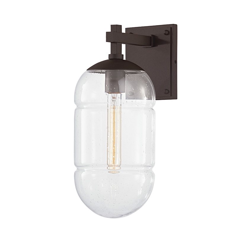 Troy B4372 Poston 1-lt 16″ Tall Outdoor Wall Sconce