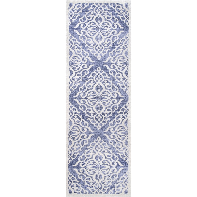 Wrought Iron Trellis Rug | Blue