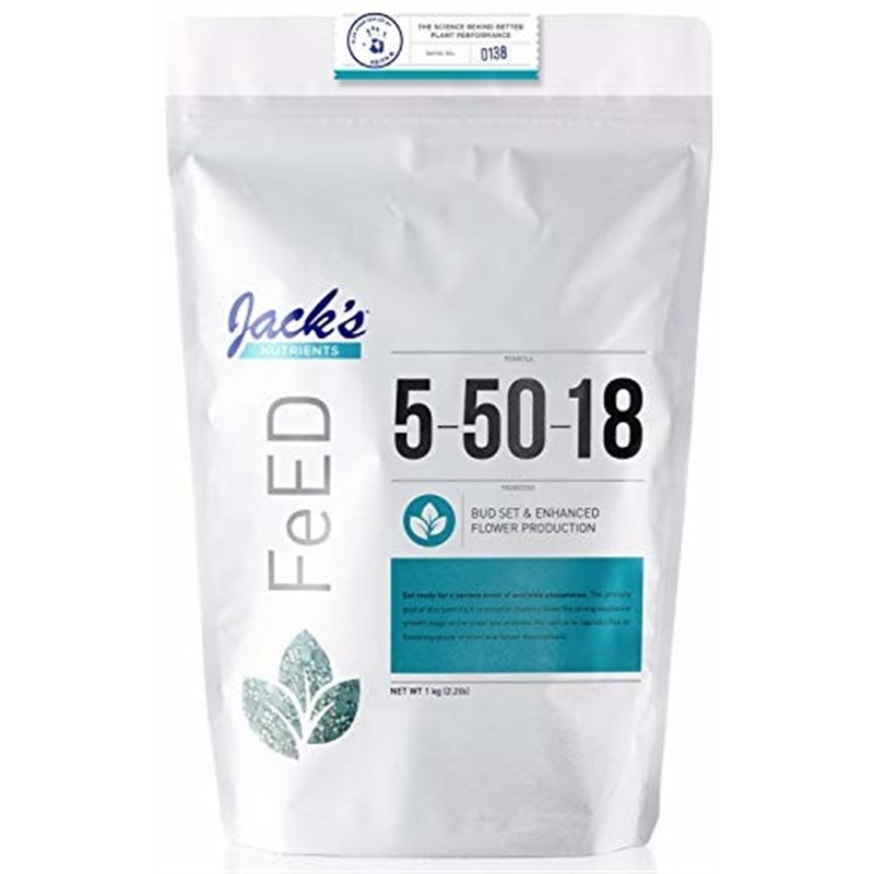 Jack’s Nutrients Ultra Violet Fertilizer/Plant Food 5-50-18, 2.2lbs