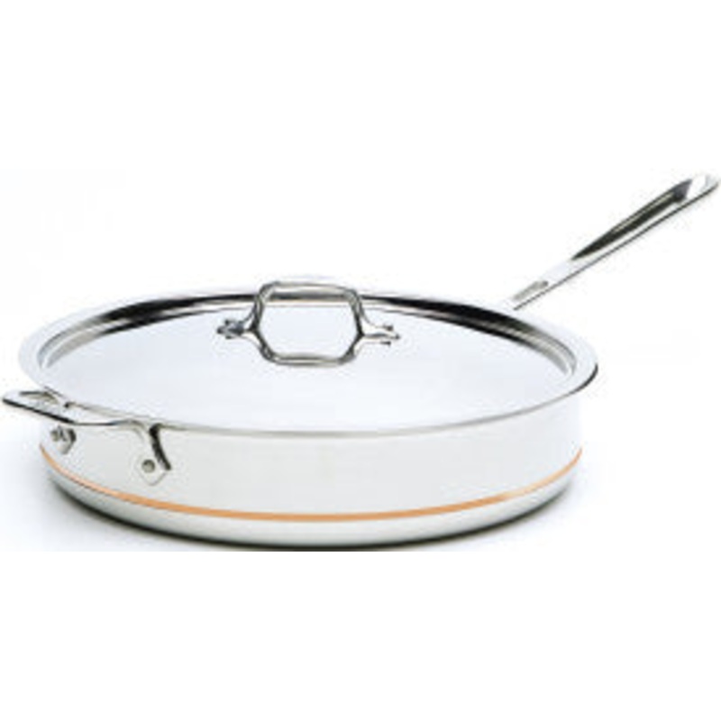 All-Clad, 6406 SS, 6 Qt. Saute Pan w/ Lid, with Copper Center