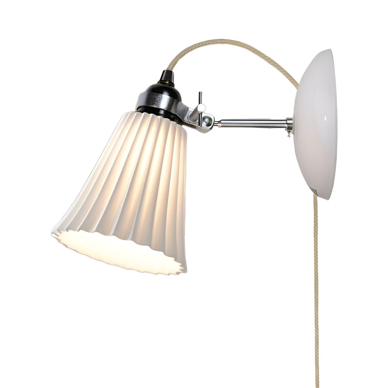 Hector Pleat Plug-In Wall Light