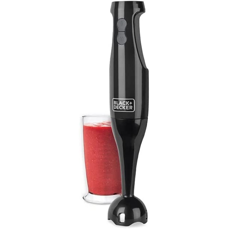 Black + Decker HB2401B 200W 2-Speed Immersion Blender, Black
