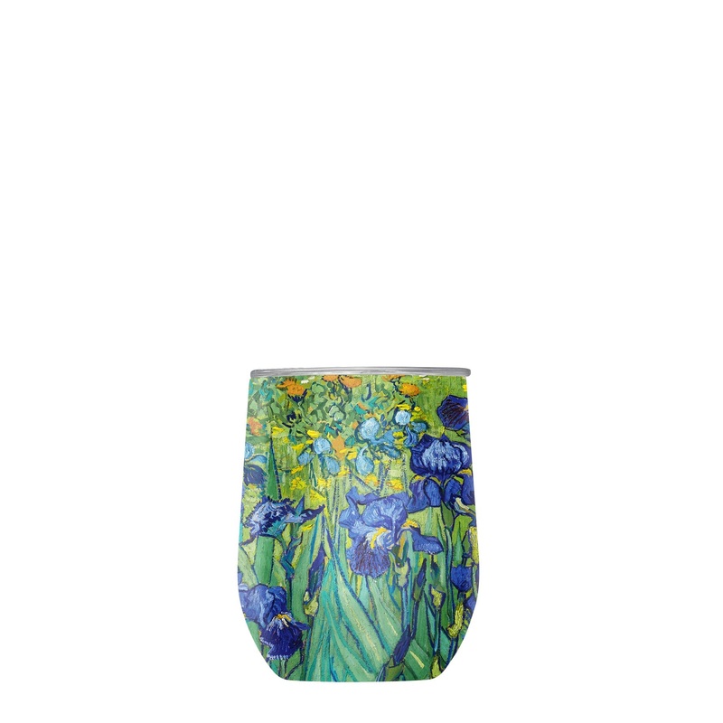 12 oz Stemless Wine Tumbler – van Gogh “Irises”