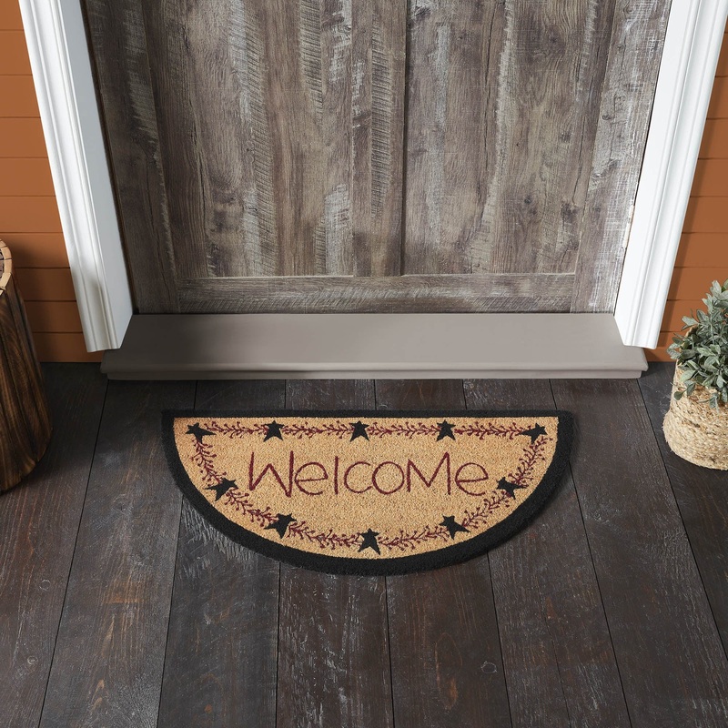 Pip Vinestar Coir Welcome Rug Half Circle 16.5×33