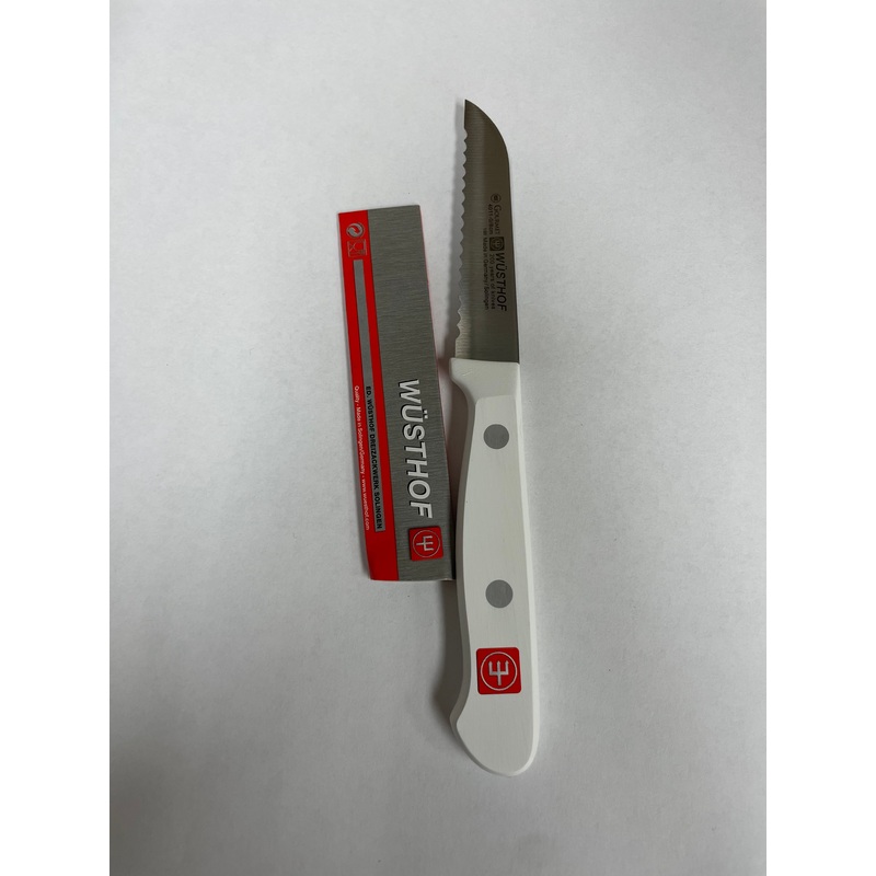 Wusthof Gourmet 3 inch Serrated Paring Knife, White