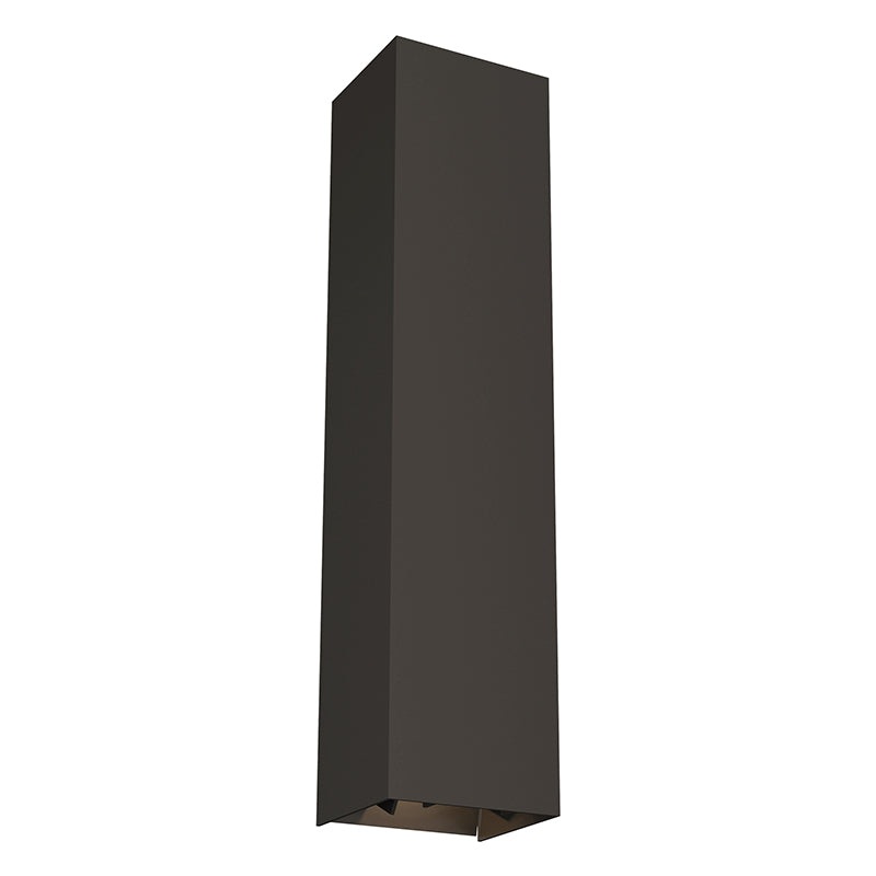 Visual Comfort 700OWVEX Vex 20 20″ Tall LED Outdoor Wall Light, Uplight and Downlight