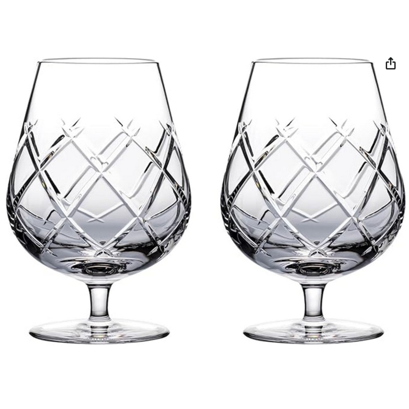 Waterford Connoisseur Olann Set of 2 Brandy Balloon, 17 oz, Clear