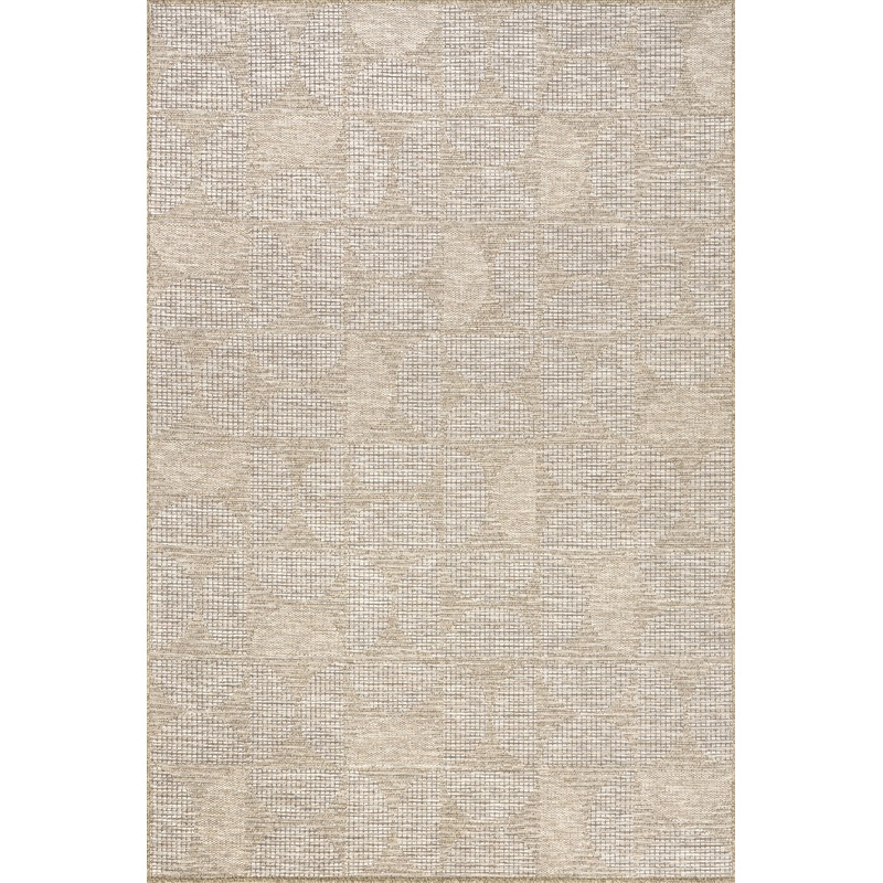 Zaneta Geometric Tiled Indoor/Outdoor Rug | Grey