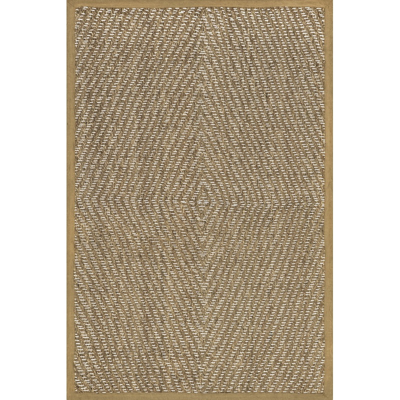 Zondra Diamond Seagrass Rug | Beige